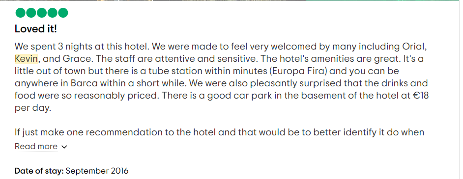 Reseña Kevin Mendoza Renaissance Barcelona Fira Hotel Se16 2